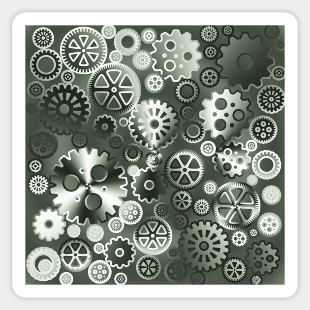 Steel gears Sticker by Gaspar Avila